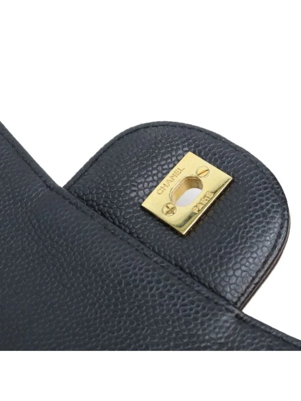 Chanel Black Caviar Single Maxi Quilted 30 Shoulder Bag